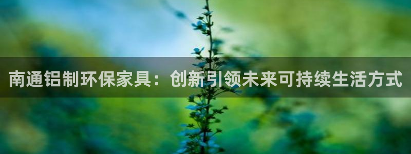 杏耀代理日工资多少：南通铝制环保家具：创新引领未来可持续生活