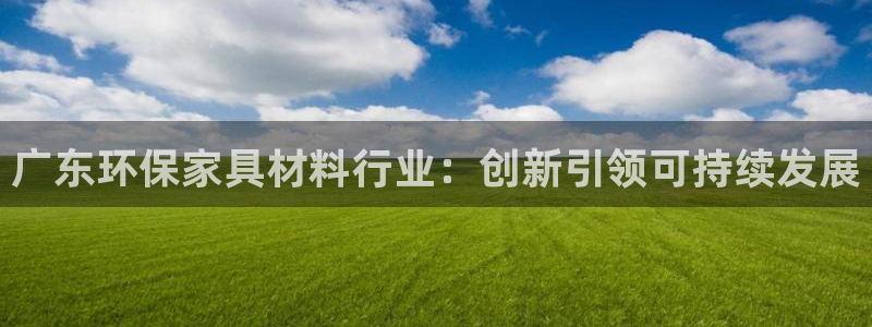 杏耀线路5检测：广东环保家具材料行业：创新引领可持续发展
