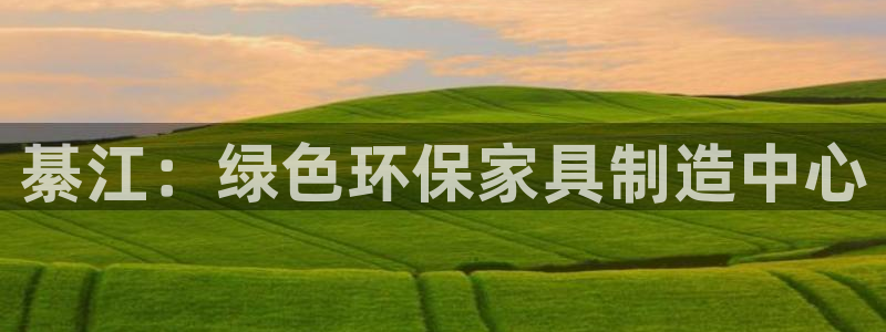 杏耀登陆网站：綦江：绿色环保家具制造中心